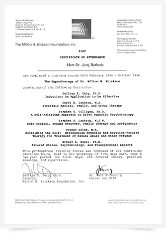 MHE foundation certifikat