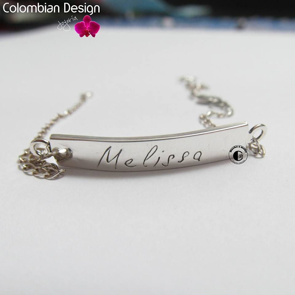 Pulsera de Plata Joyas personalizadas en Bogota Colombia Dibujos de los Niños Fotos Joyeria