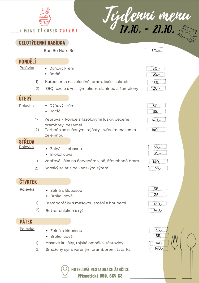 Poledn Menu Poledn Menu