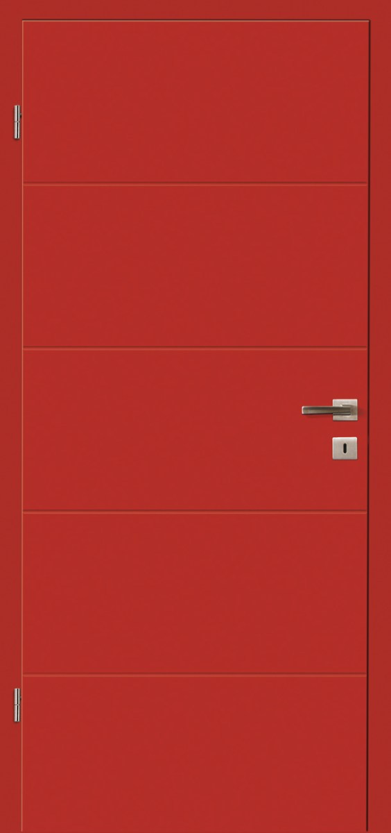 Dveře Lipbled R6L RAL3000/červená