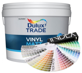 Interiérová barva DULUX TRADE Vinyl Matt - Míchaný odstín cena od 616,00 Kč cena od 509,09 Kč bez DPH Skladem