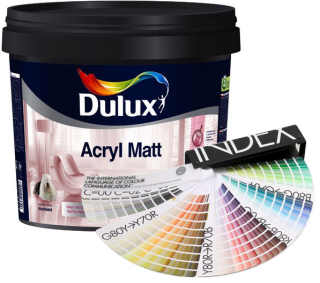Interiérová barva DULUX Acryl Matt - Míchaný odstín cena od 328,00 Kč cena od 271,07 Kč bez DPH Skladem