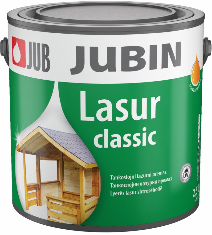 Jub Jubin Lasur Classic - Tenkovrstvá lazura na dřevo cena od 226,00 Kč