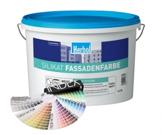Fasádní barva HERBOL Silikat Fassadenfinish- Míchaný odstín