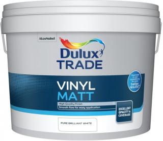Interiérová barva DULUX TRADE Vinyl Matt - Bílá cena od 769,00 Kč cena od 635,54 Kč bez DPH Skladem