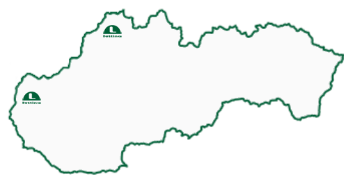 mapa poboček