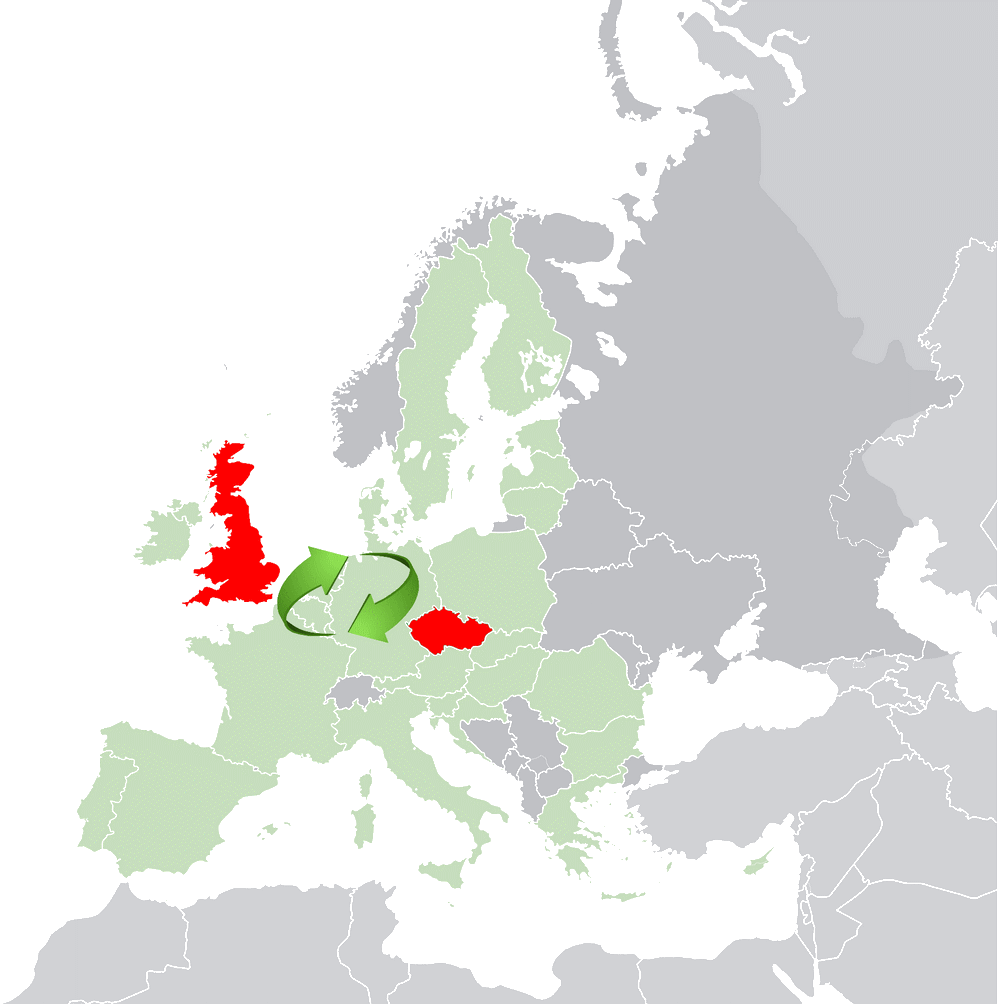 Sběrná služba - Anglie