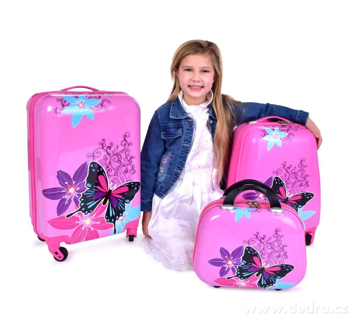 kufry růžové